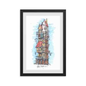 Sketch of Funky Tall House
