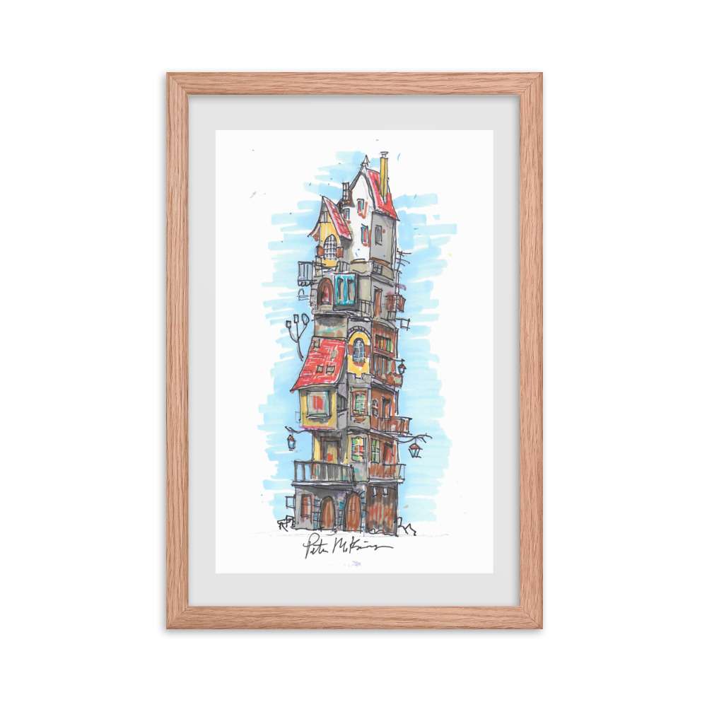Sketch of Funky Tall House 5 Sketch of Funky Tall House - Image 5