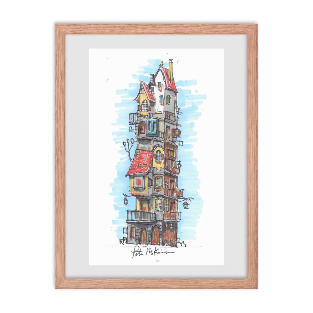 Sketch of Funky Tall House 6 Sketch of Funky Tall House - Image 6
