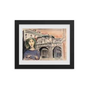 Shop MerchMuse 11 Woman at Arch Watercolor