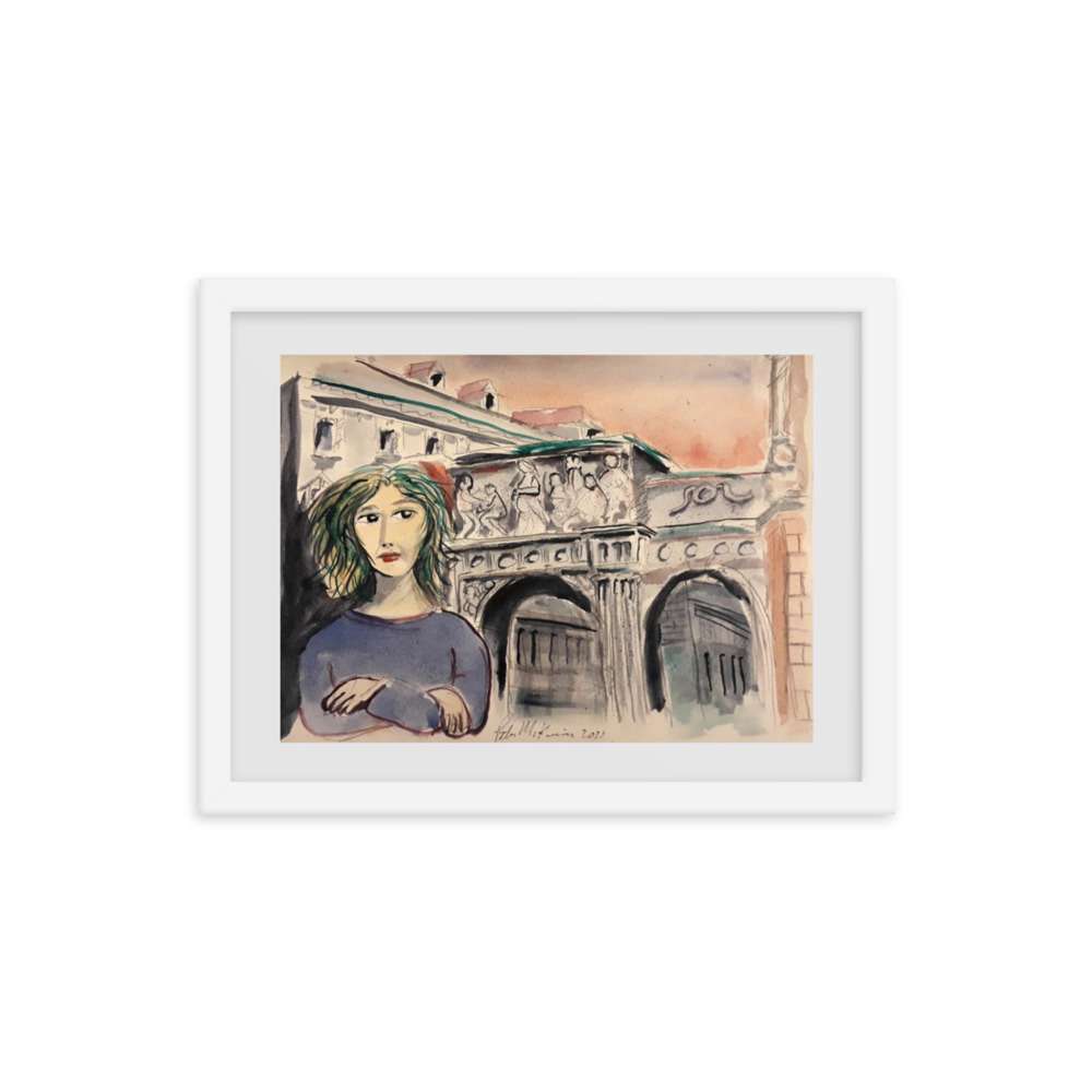 Woman at Arch Watercolor 11 Woman at Arch Watercolor - Image 11