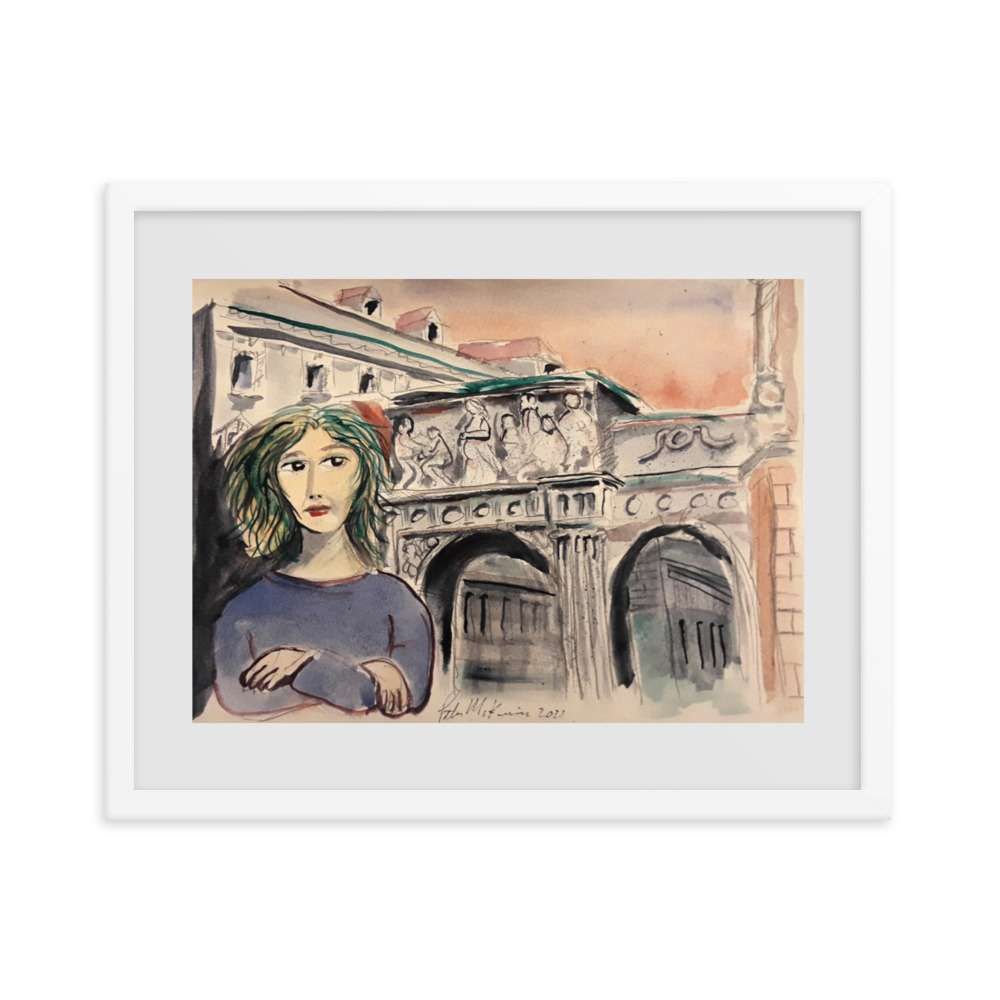 Woman at Arch Watercolor 12 Woman at Arch Watercolor - Image 12