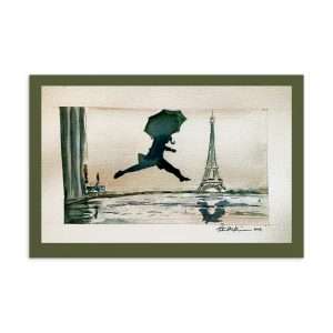 Paris Jump Postcard