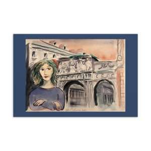 Woman & Arch Postcard