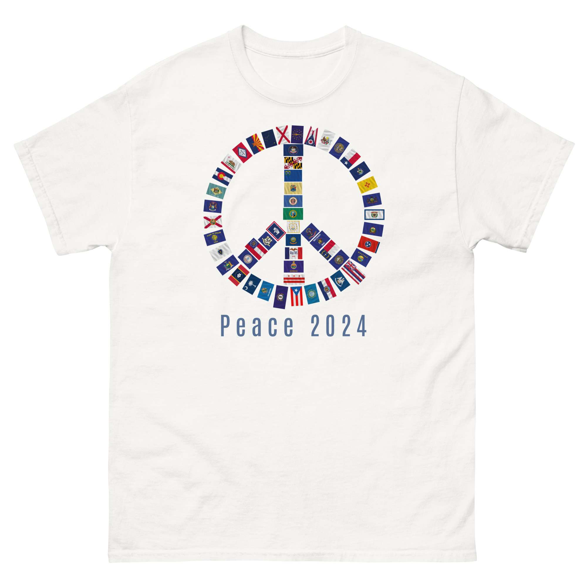 Peace 2024 State Flags Tee 3 Peace 2024 State Flags Tee - Image 3