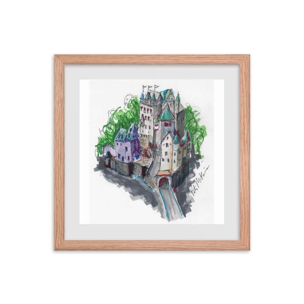Sketch of Castle Print 5 Sketch of Castle Print - Image 5