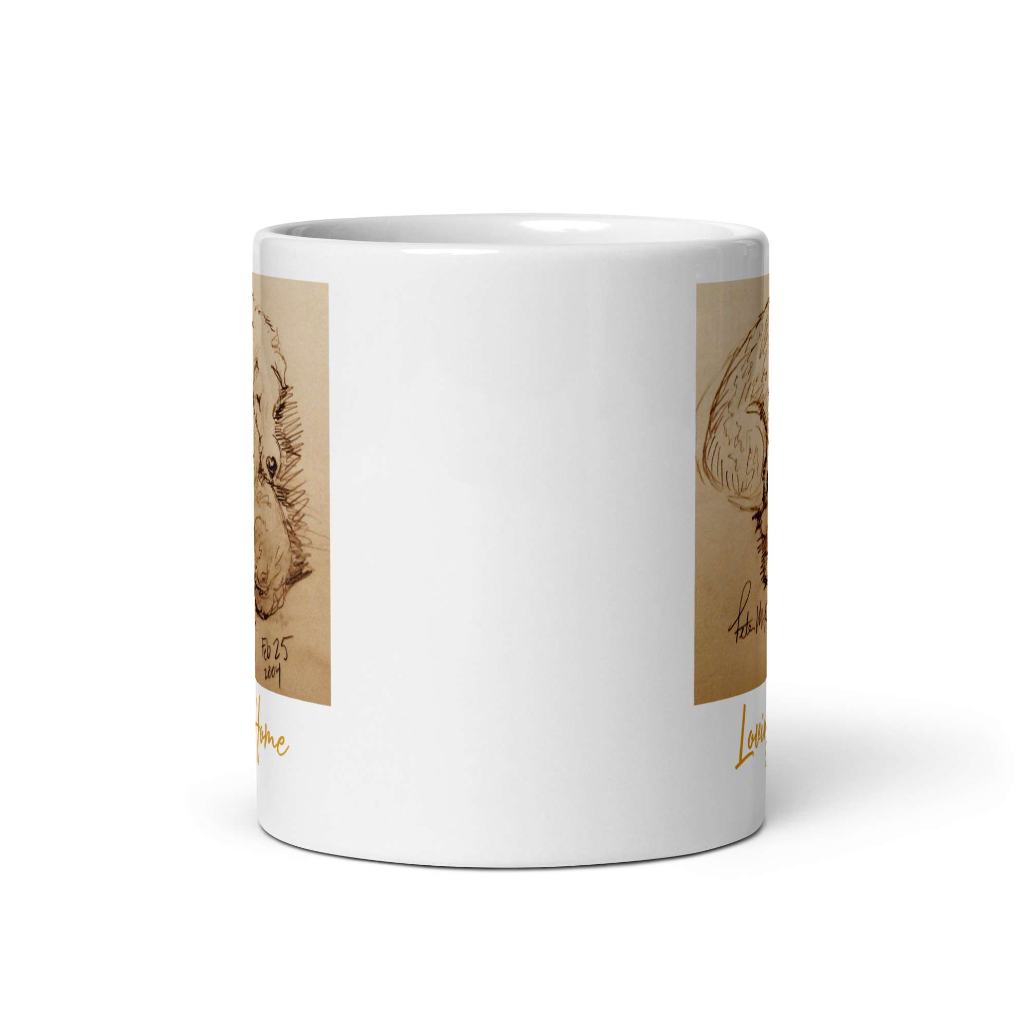 Dogs in a Loving Home white glossy Mug 3 Dogs in a Loving Home white glossy Mug - Image 3