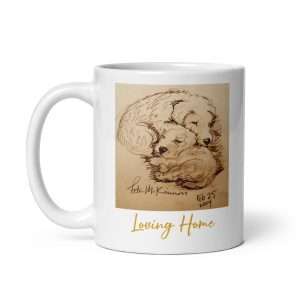 Dogs in a Loving Home white glossy Mug