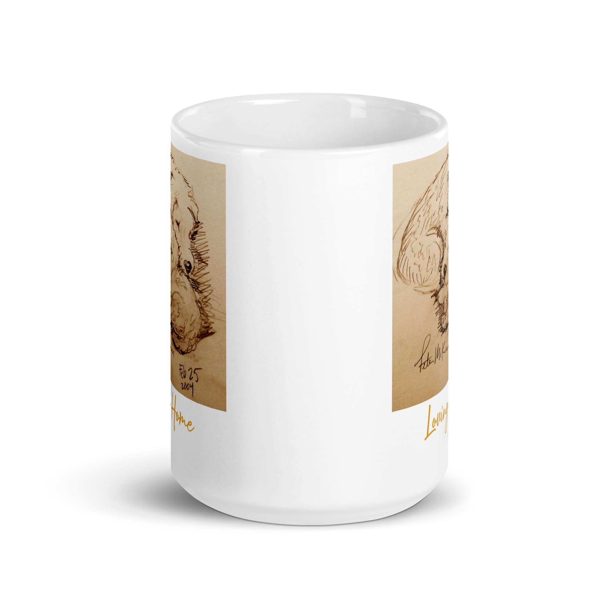 Dogs in a Loving Home white glossy Mug 6 Dogs in a Loving Home white glossy Mug - Image 6