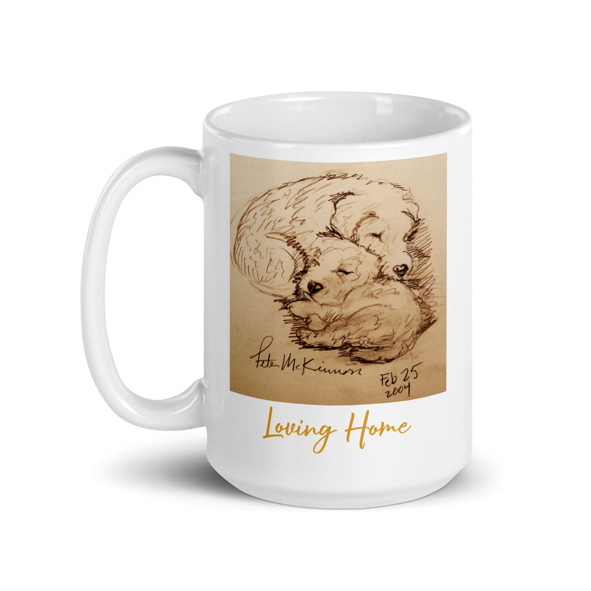 Dogs in a Loving Home white glossy Mug 5 Dogs in a Loving Home white glossy Mug - Image 5