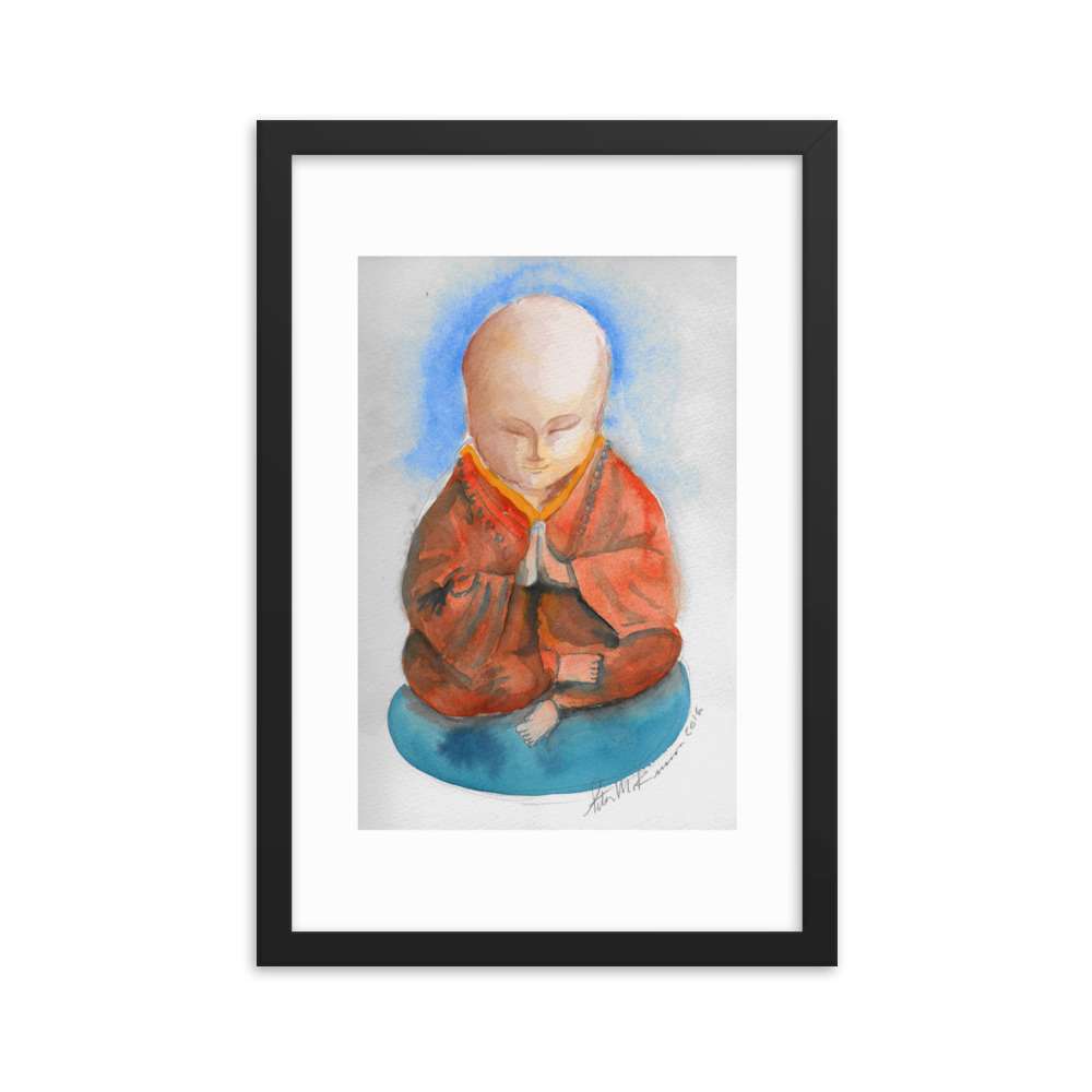 Praying Buddha Print 1 Praying Buddha Print