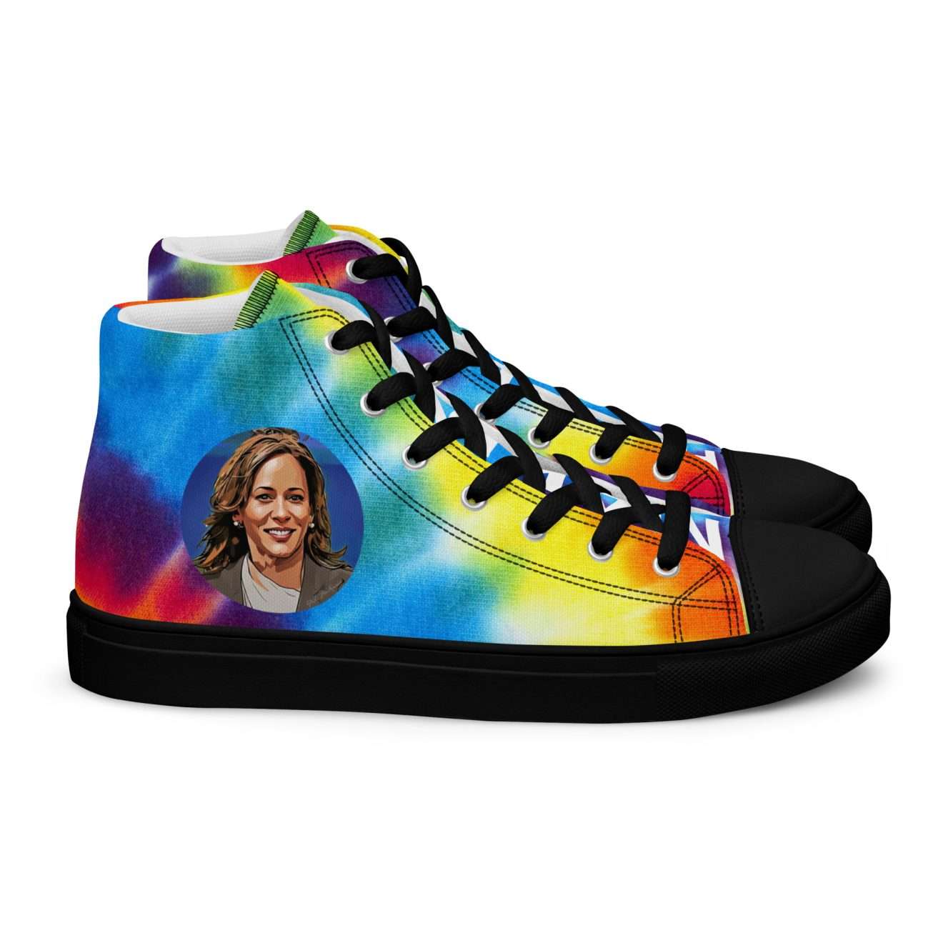 Kam Con Averse Rainbow Canvas Shoes