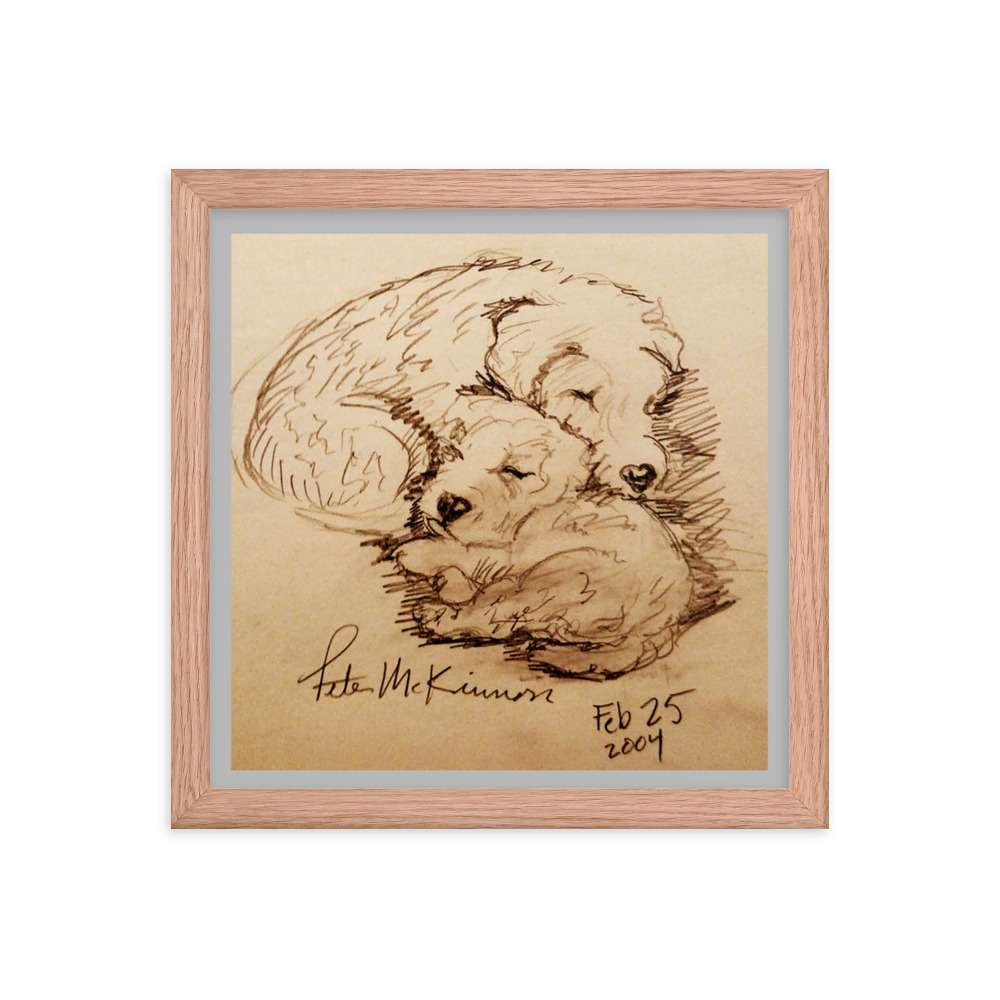Cuddling Dogs Print 5 Cuddling Dogs Print - Image 5