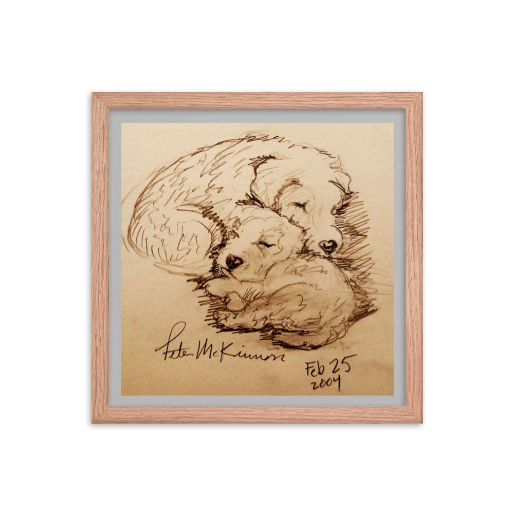 Cuddling Dogs Print 6 Cuddling Dogs Print - Image 6