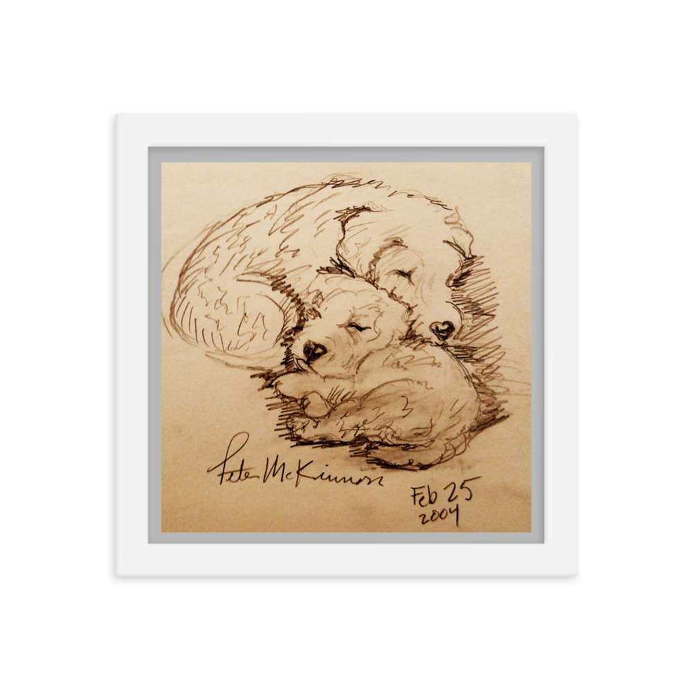 Cuddling Dogs Print 7 Cuddling Dogs Print - Image 7