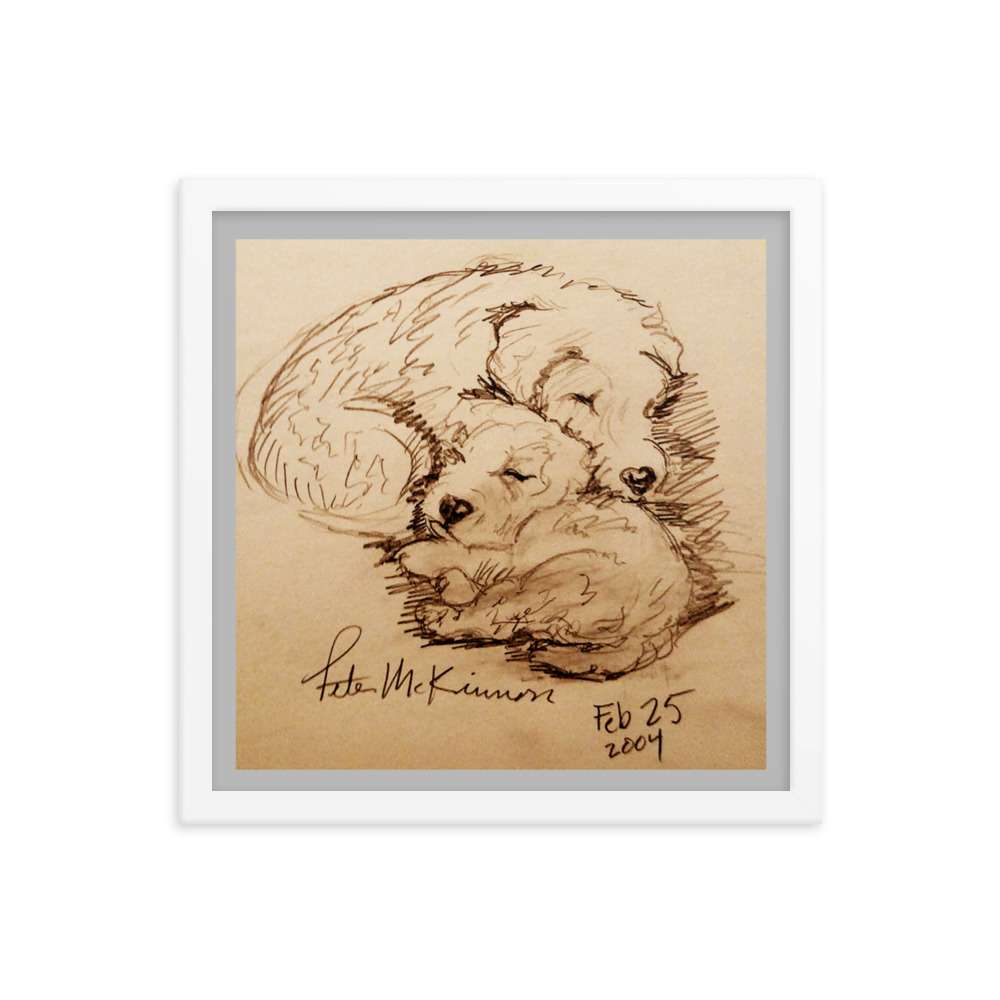 Cuddling Dogs Print 9 Cuddling Dogs Print - Image 9