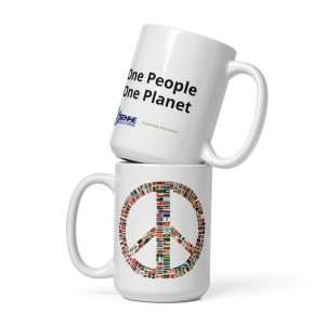Global Peace Mug - featuring all country flags