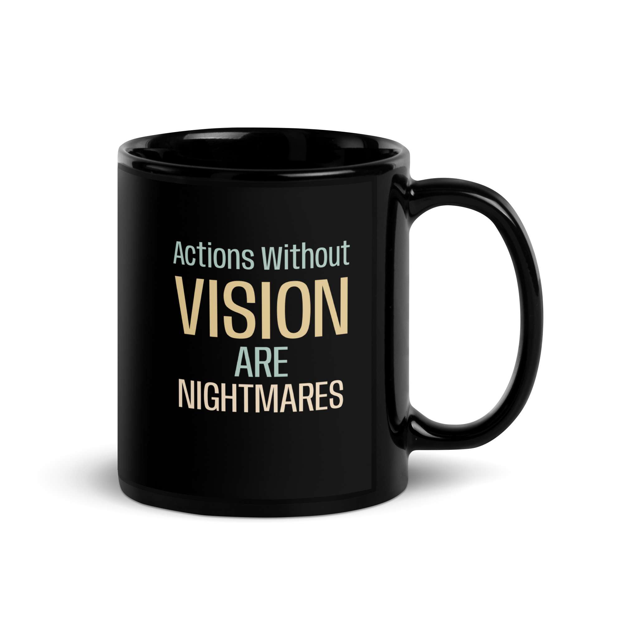 Vision Black Glossy Mug 2 Vision Black Glossy Mug - Image 2