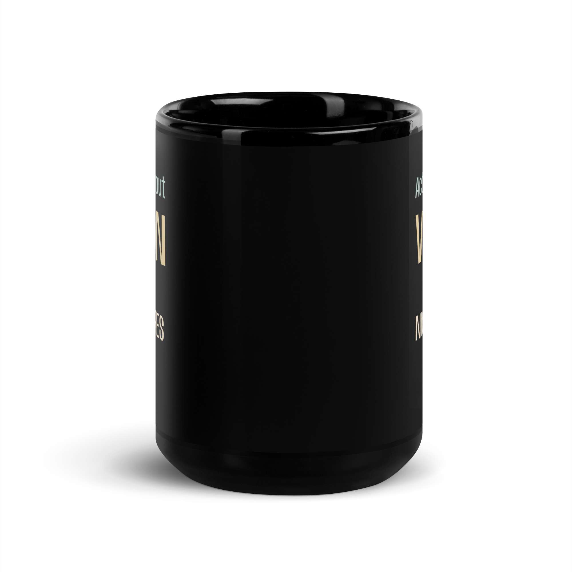 Vision Black Glossy Mug 6 Vision Black Glossy Mug - Image 6