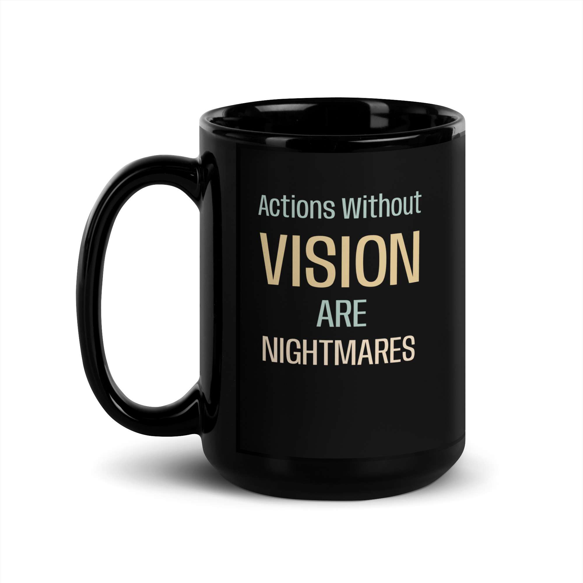 Vision Black Glossy Mug 4 Vision Black Glossy Mug - Image 4
