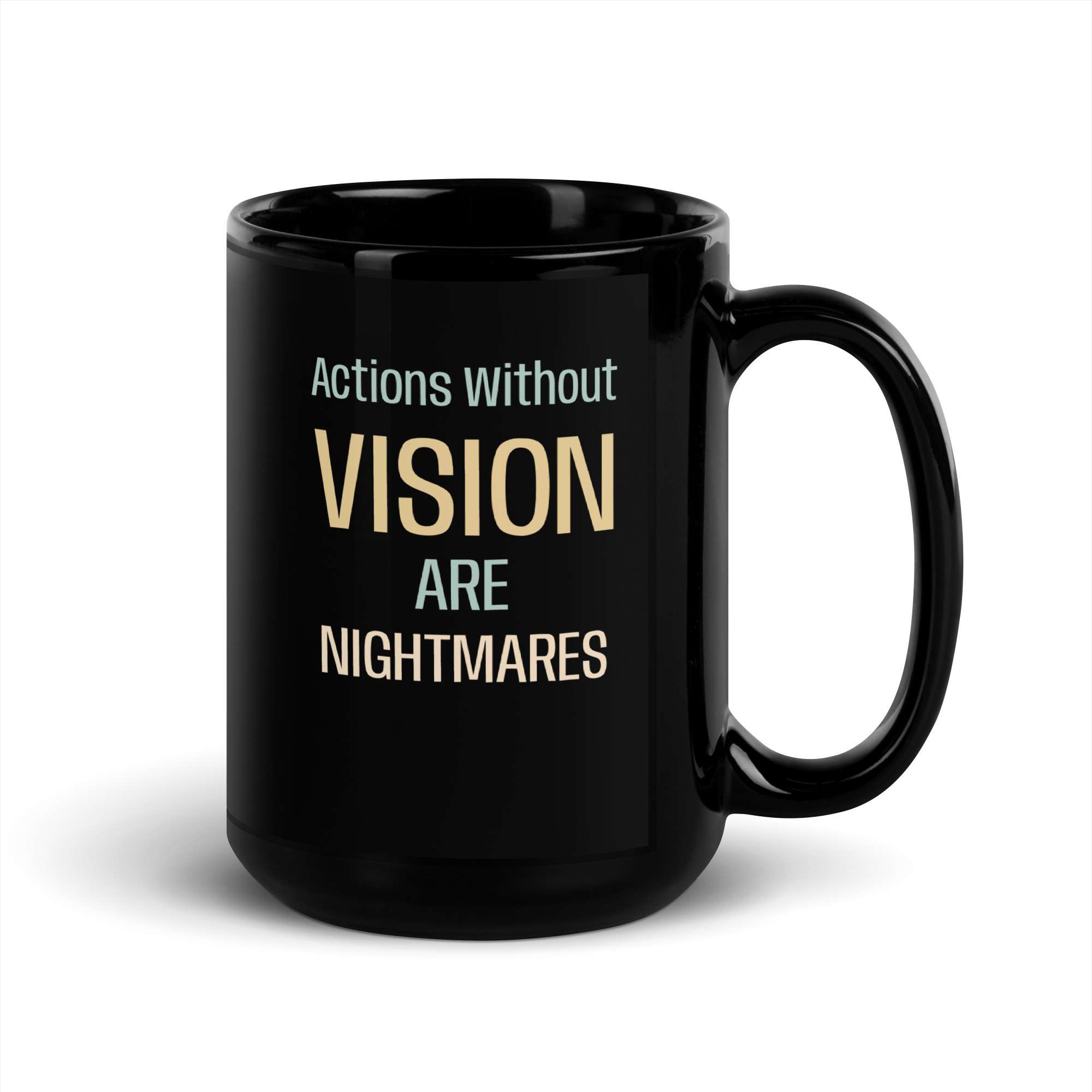 Vision Black Glossy Mug 5 Vision Black Glossy Mug - Image 5