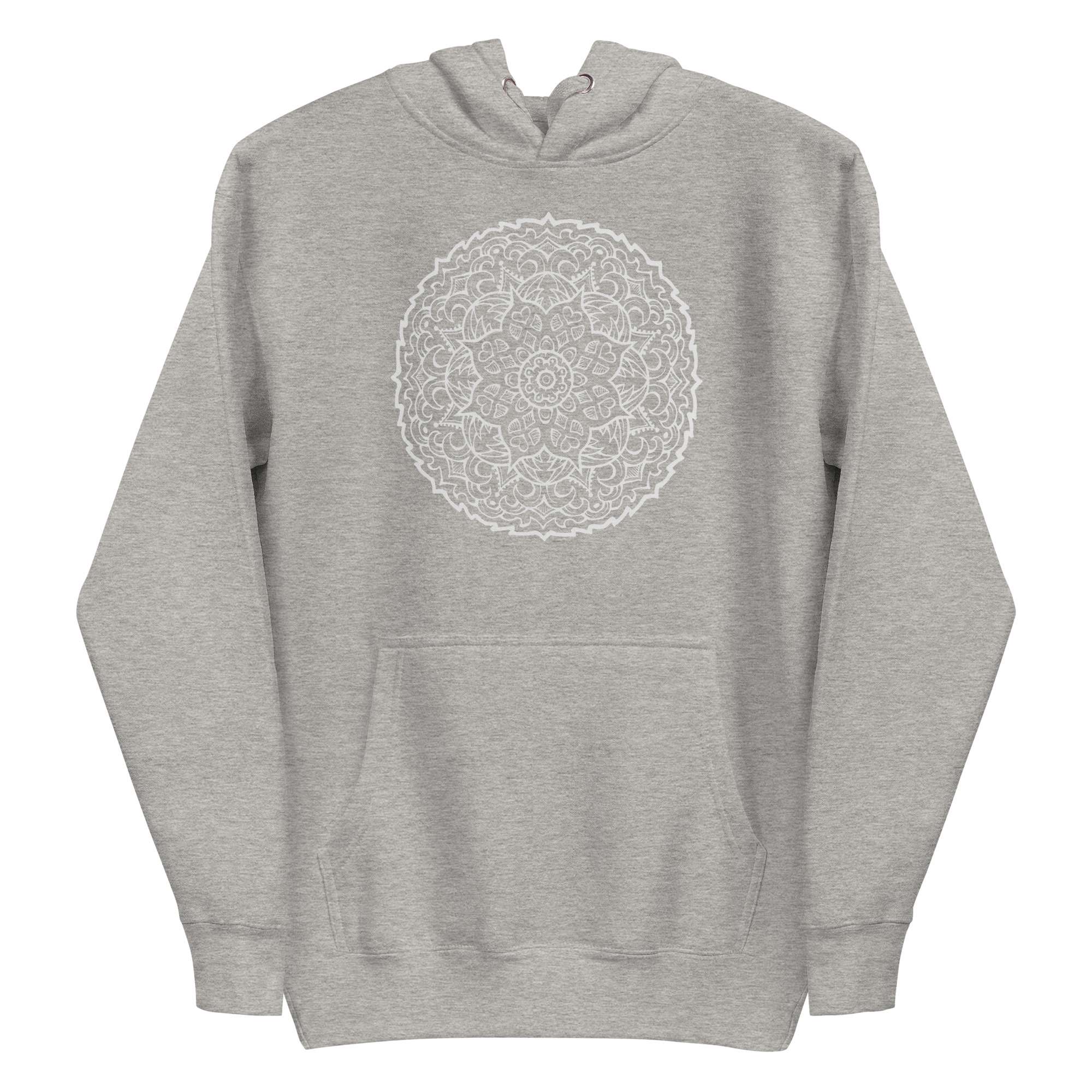 White Mandala Starburst Hoodie 10 White Mandala Starburst Hoodie - Image 10