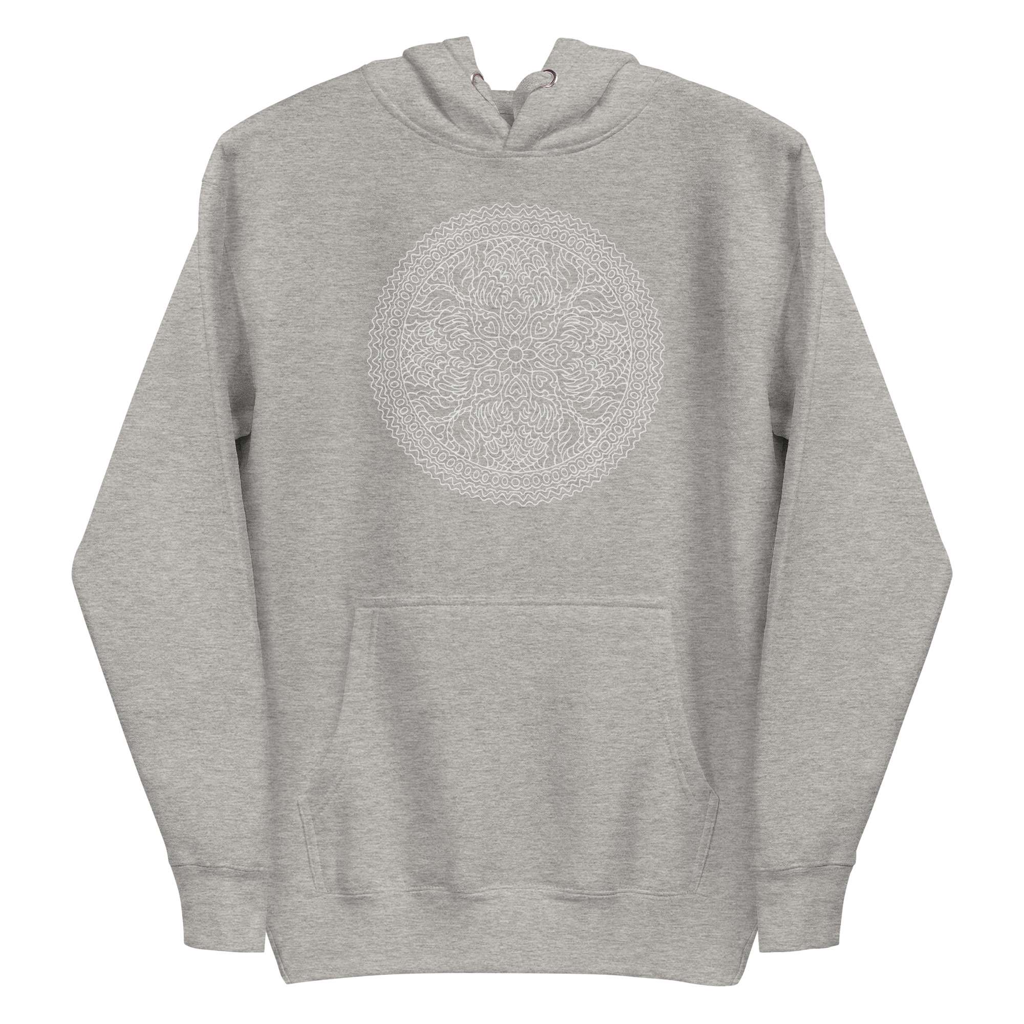 White Mandala Flower Hoodie 10 White Mandala Flower Hoodie - Image 10