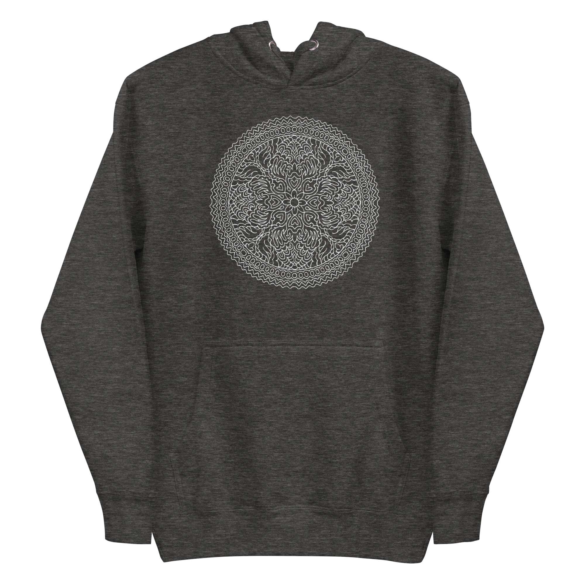 White Mandala Flower Hoodie 4 White Mandala Flower Hoodie - Image 4