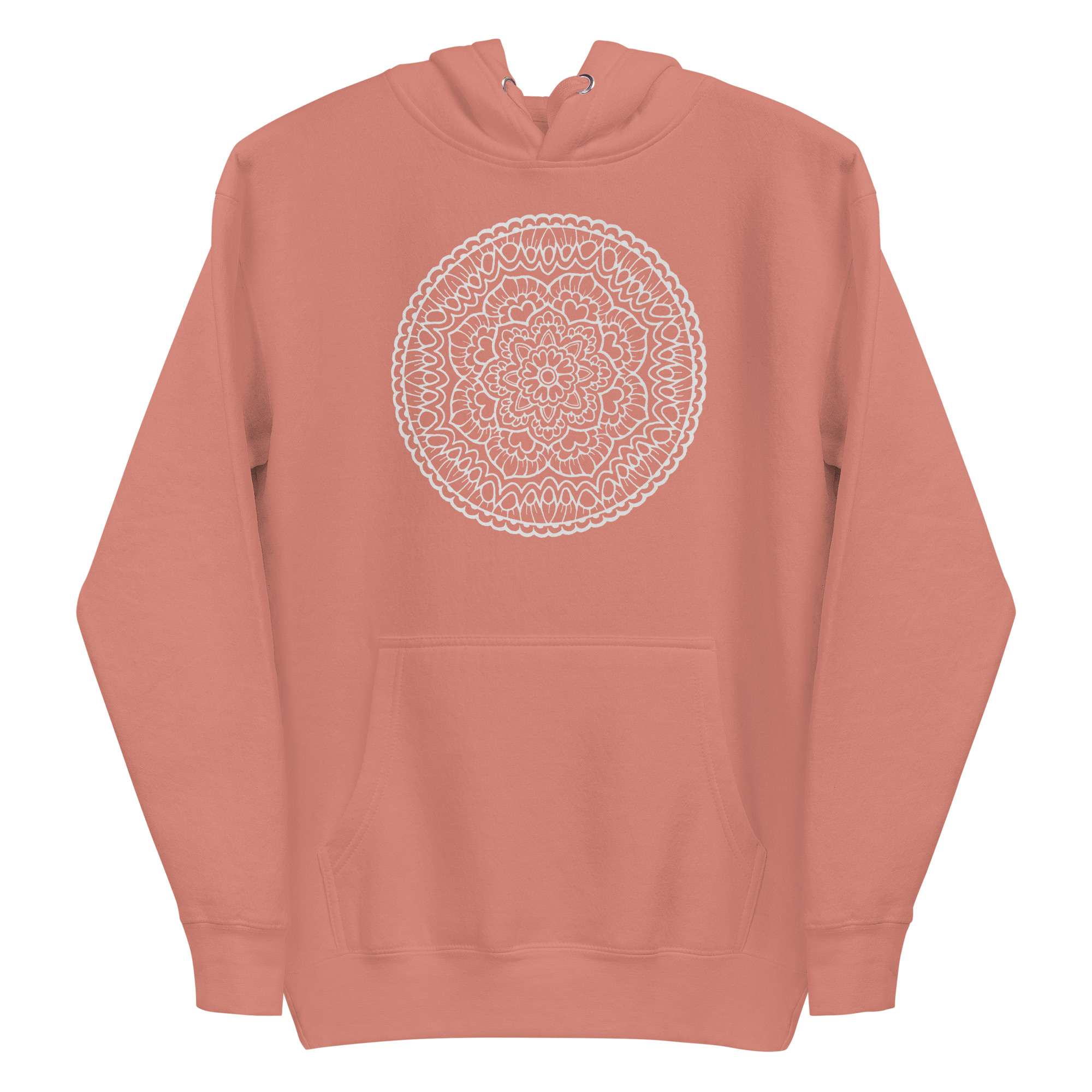 White Mandala Heart Hoodie 8 White Mandala Heart Hoodie - Image 8