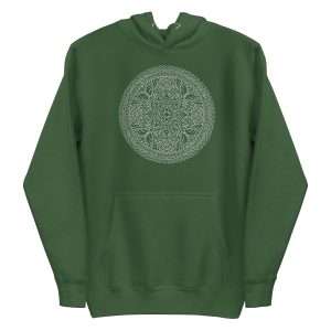 White Mandala Flower Hoodie