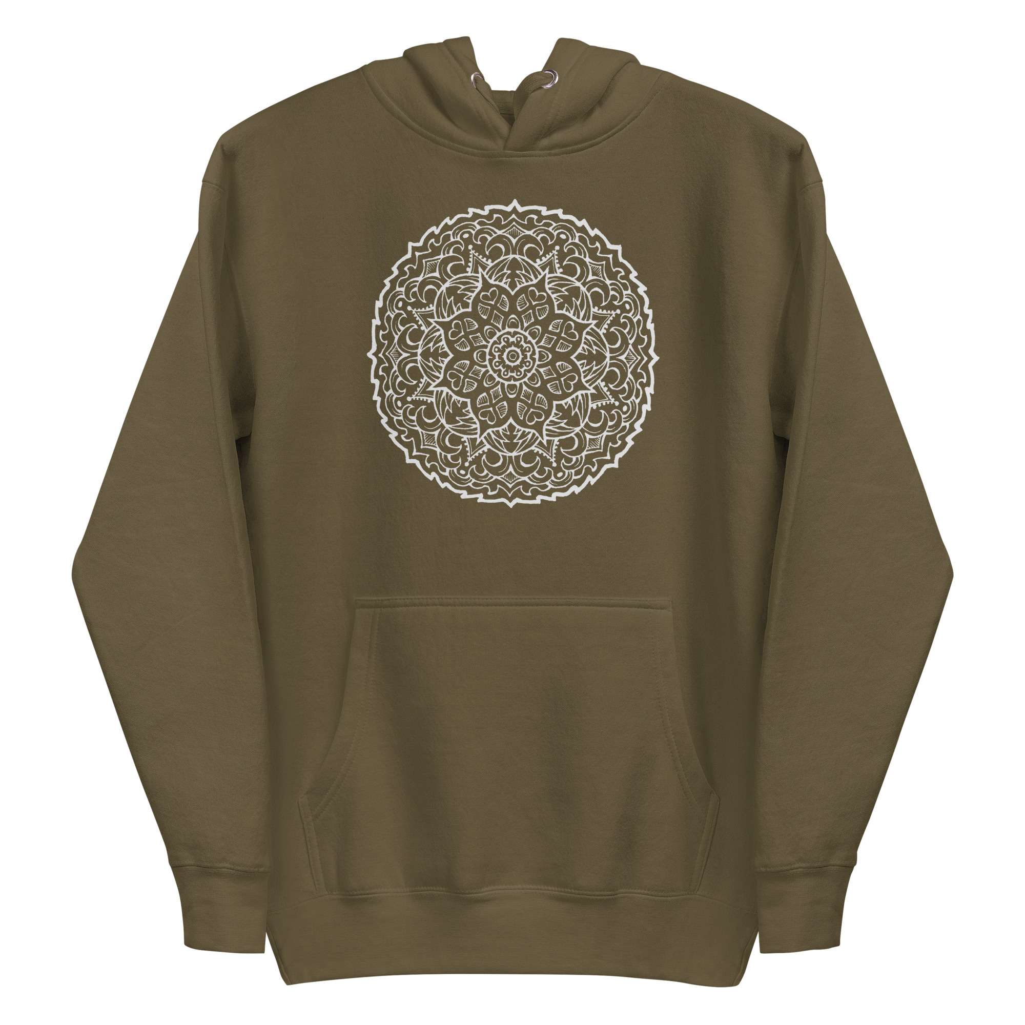 White Mandala Starburst Hoodie 7 White Mandala Starburst Hoodie - Image 7