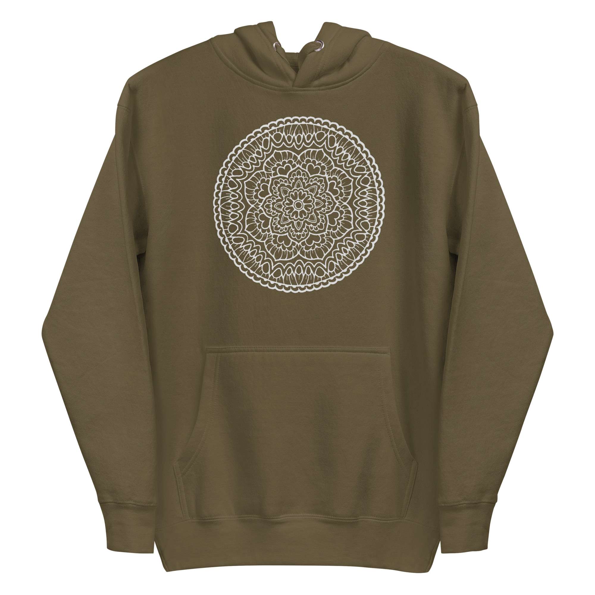 White Mandala Heart Hoodie 7 White Mandala Heart Hoodie - Image 7
