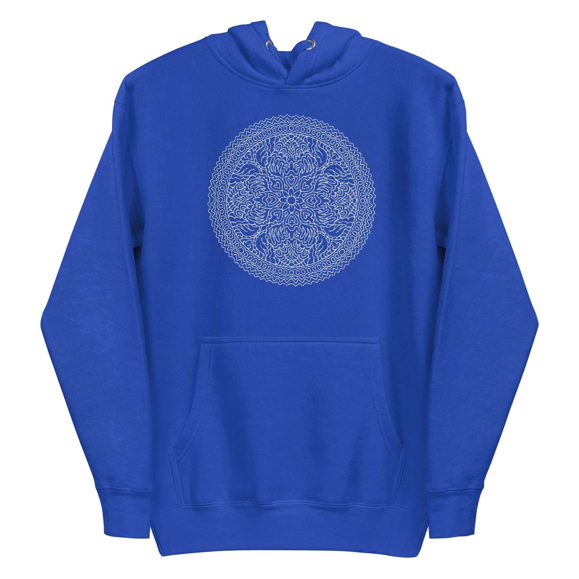 White Mandala Flower Hoodie 5 White Mandala Flower Hoodie - Image 5