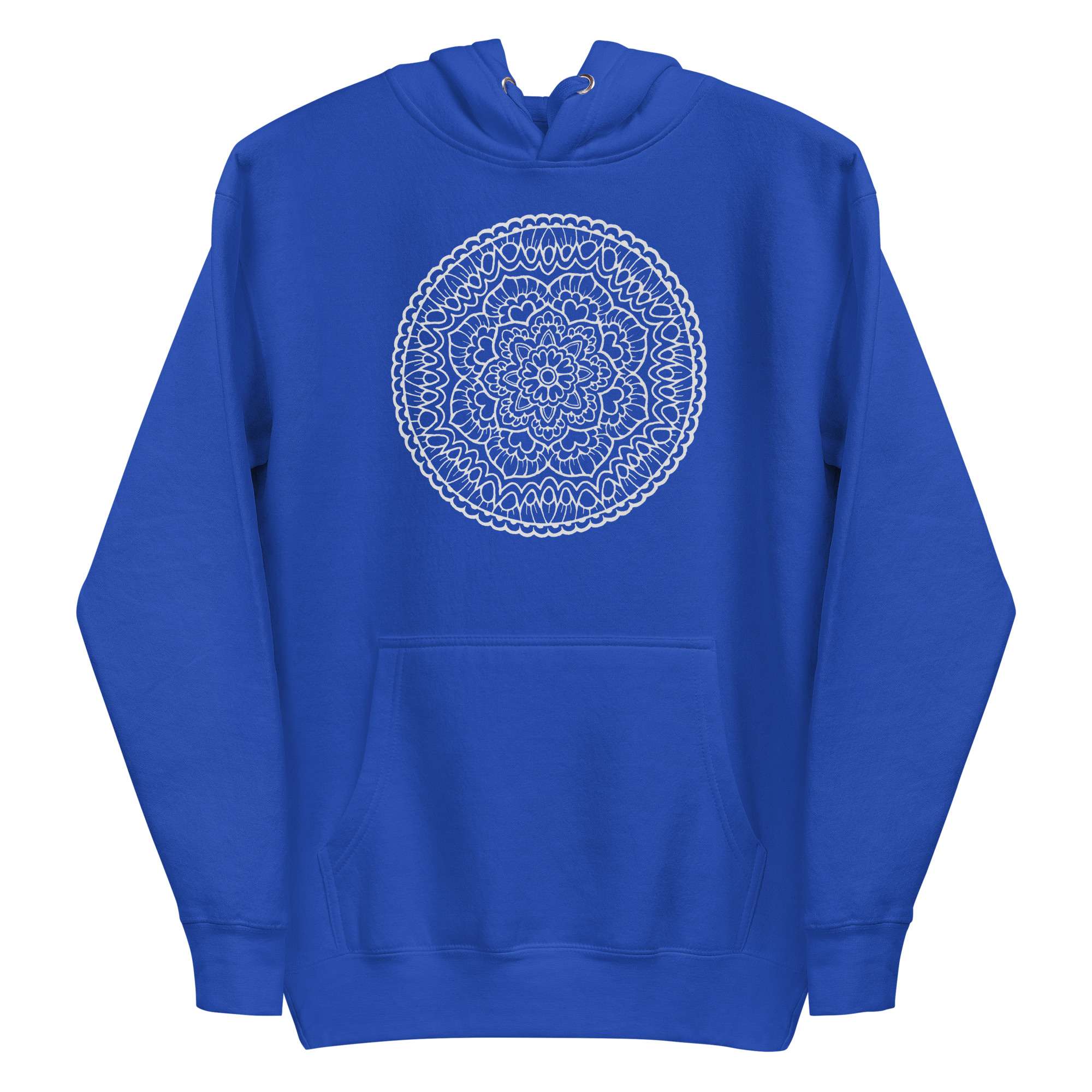 White Mandala Heart Hoodie 4 White Mandala Heart Hoodie - Image 4