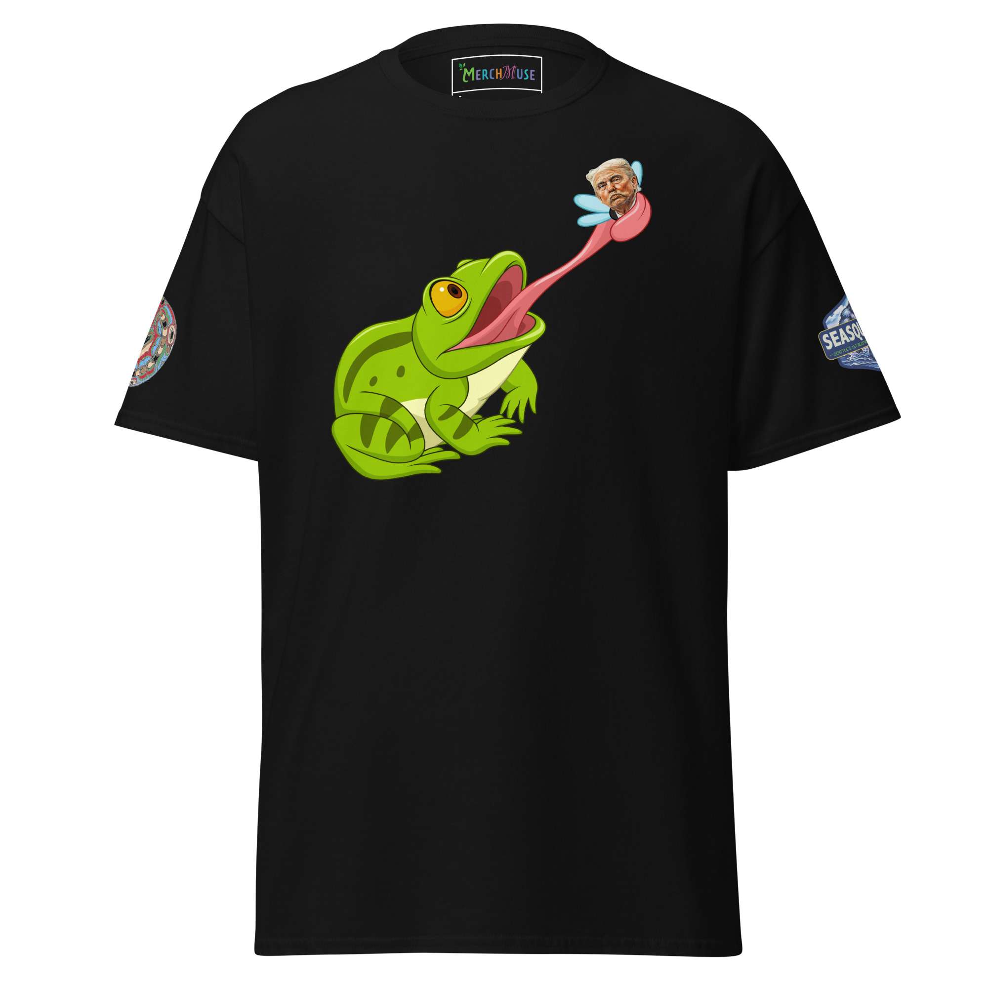 Resist Frog With Back & Side Designs Tee 1 Resist Frog With Back & Side Designs Tee