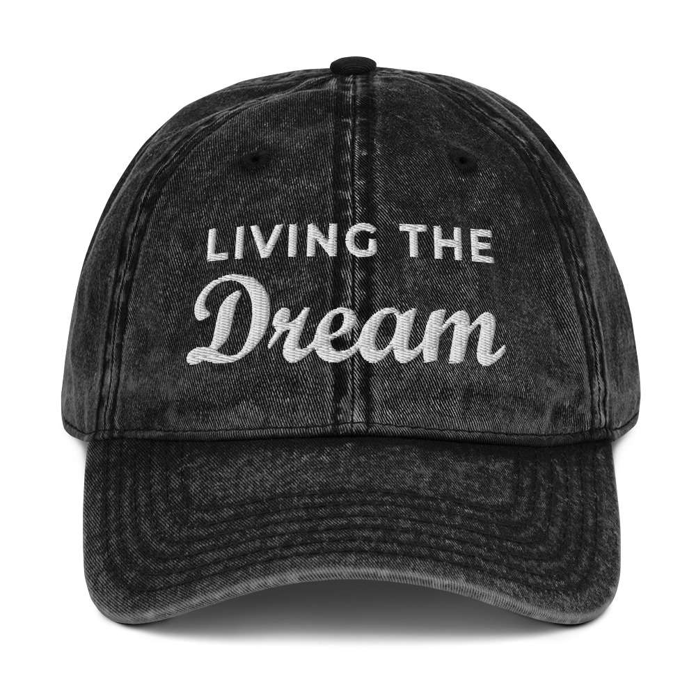 Living the Dream Cotton Cap 2 Living the Dream Cotton Cap - Image 2