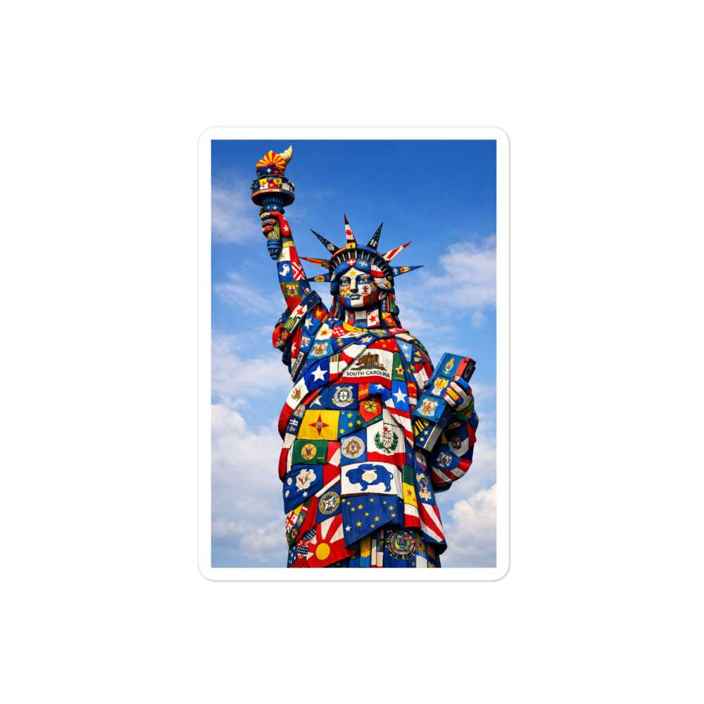 Flags of Liberty Sticker 3 Flags of Liberty Sticker - Image 3