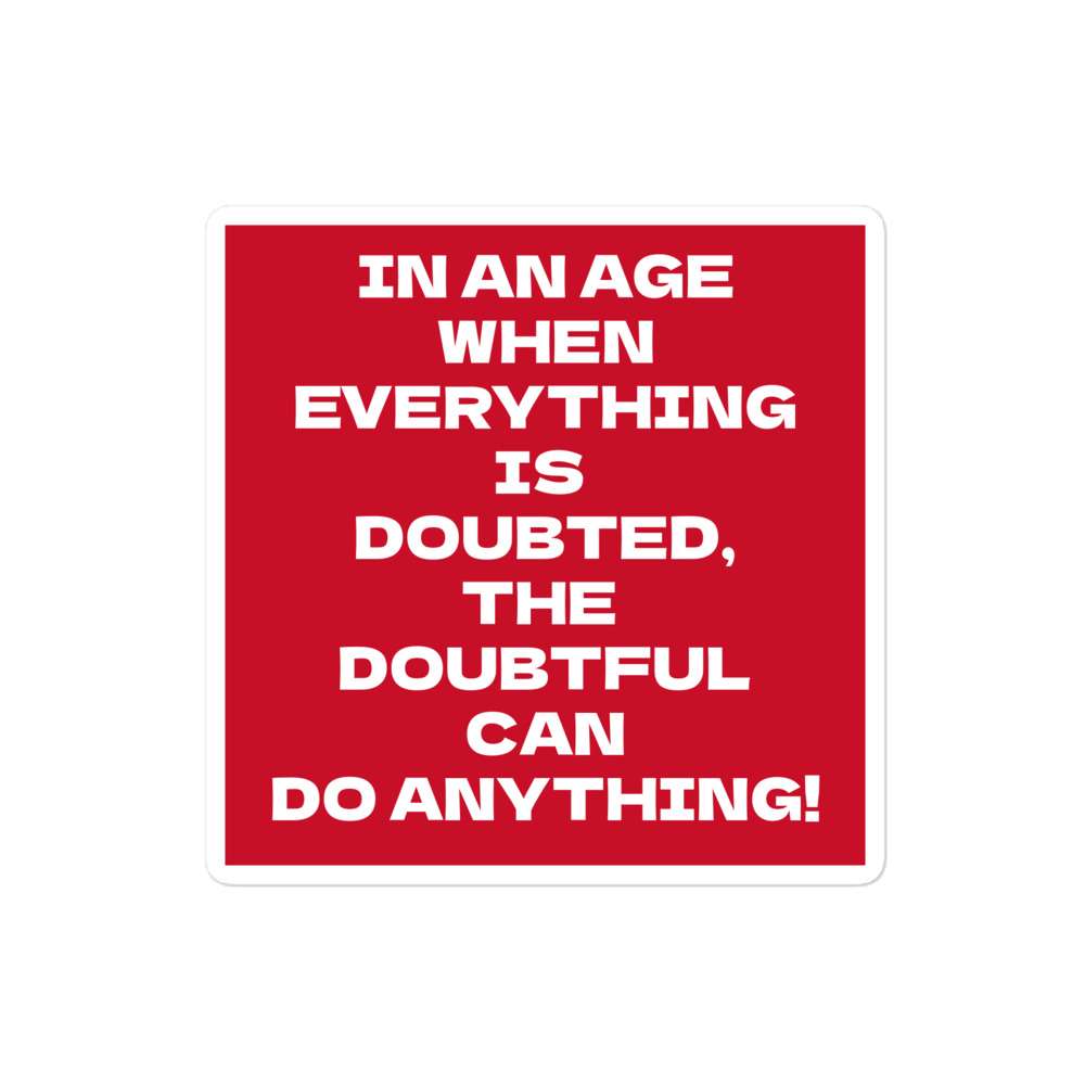 Sticker - Doubtful can do anything 3 Sticker - Doubtful can do anything - Image 3