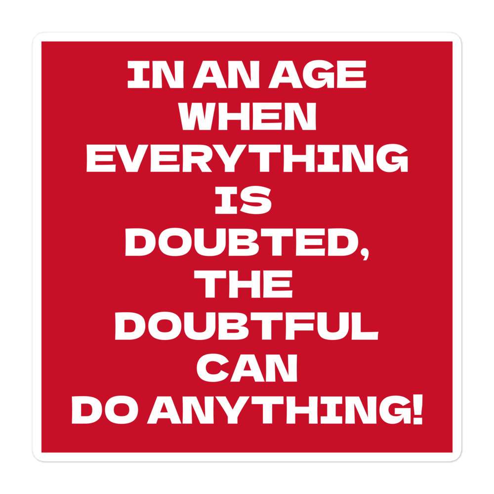Sticker - Doubtful can do anything 1 Sticker - Doubtful can do anything