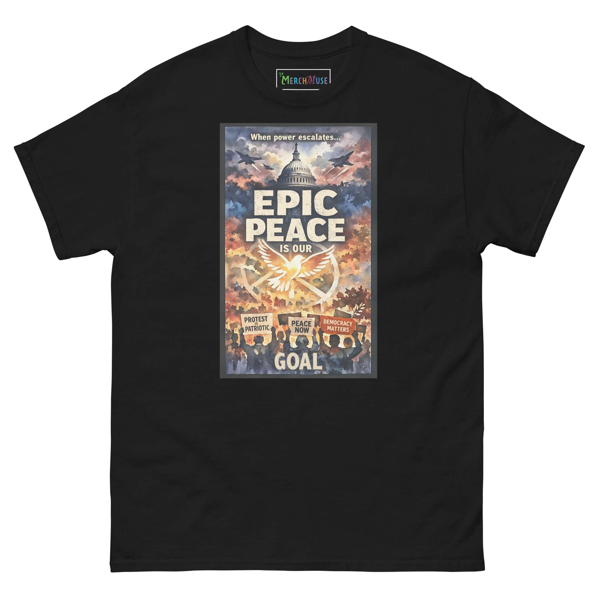 Epic Peace Goal T-Shirt 2 Epic Peace Goal T-Shirt - Image 2