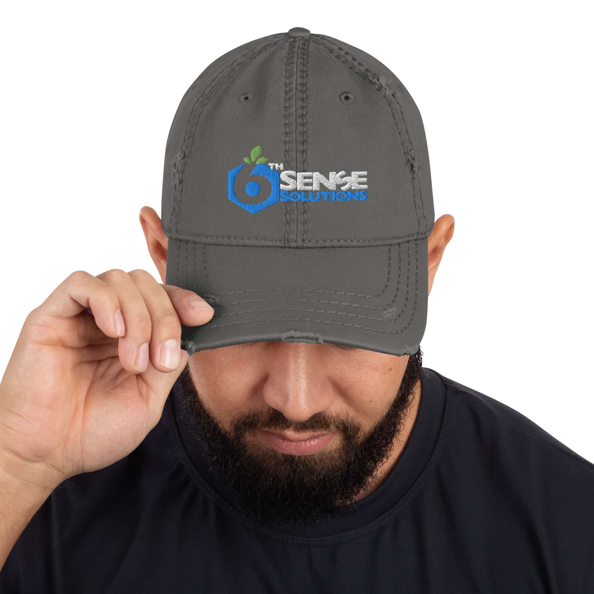6th Sense Solutions Distressed Dad Hat 3 6th Sense Solutions Distressed Dad Hat - Image 3