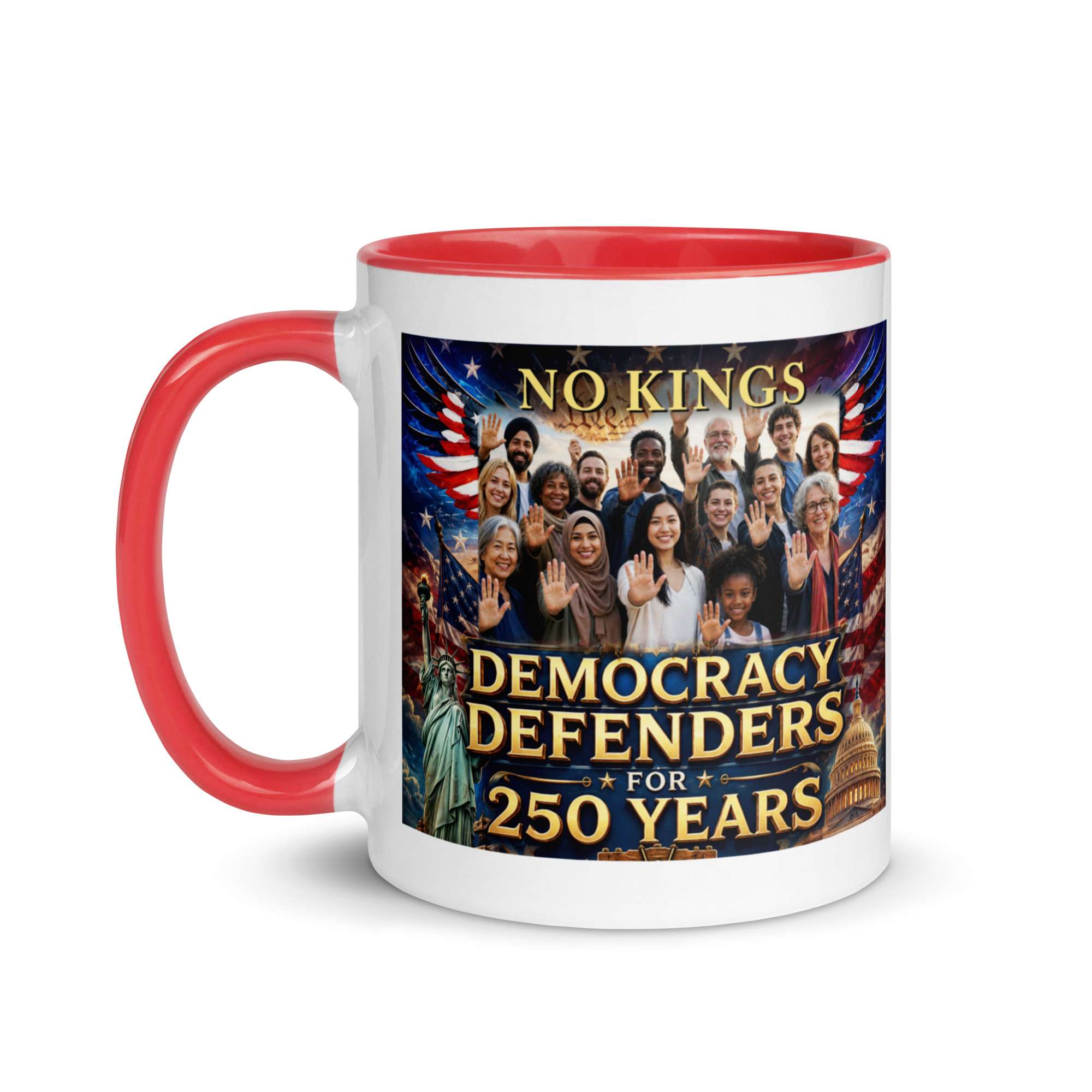 250 No Kings Mug with color inside 1 250 No Kings Mug with color inside