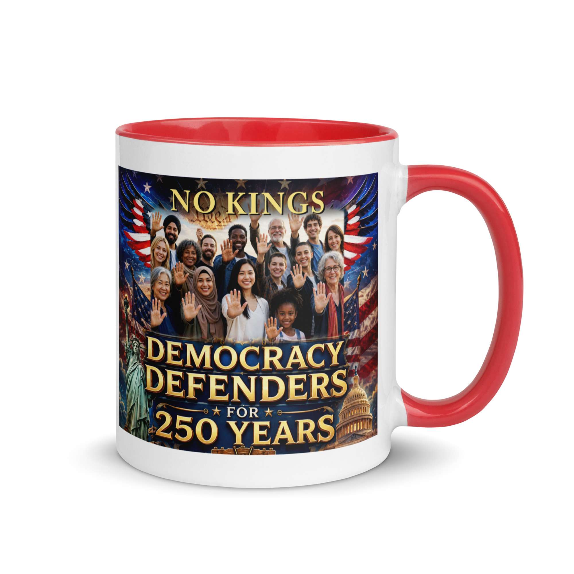 250 No Kings Mug with color inside 2 250 No Kings Mug with color inside - Image 2