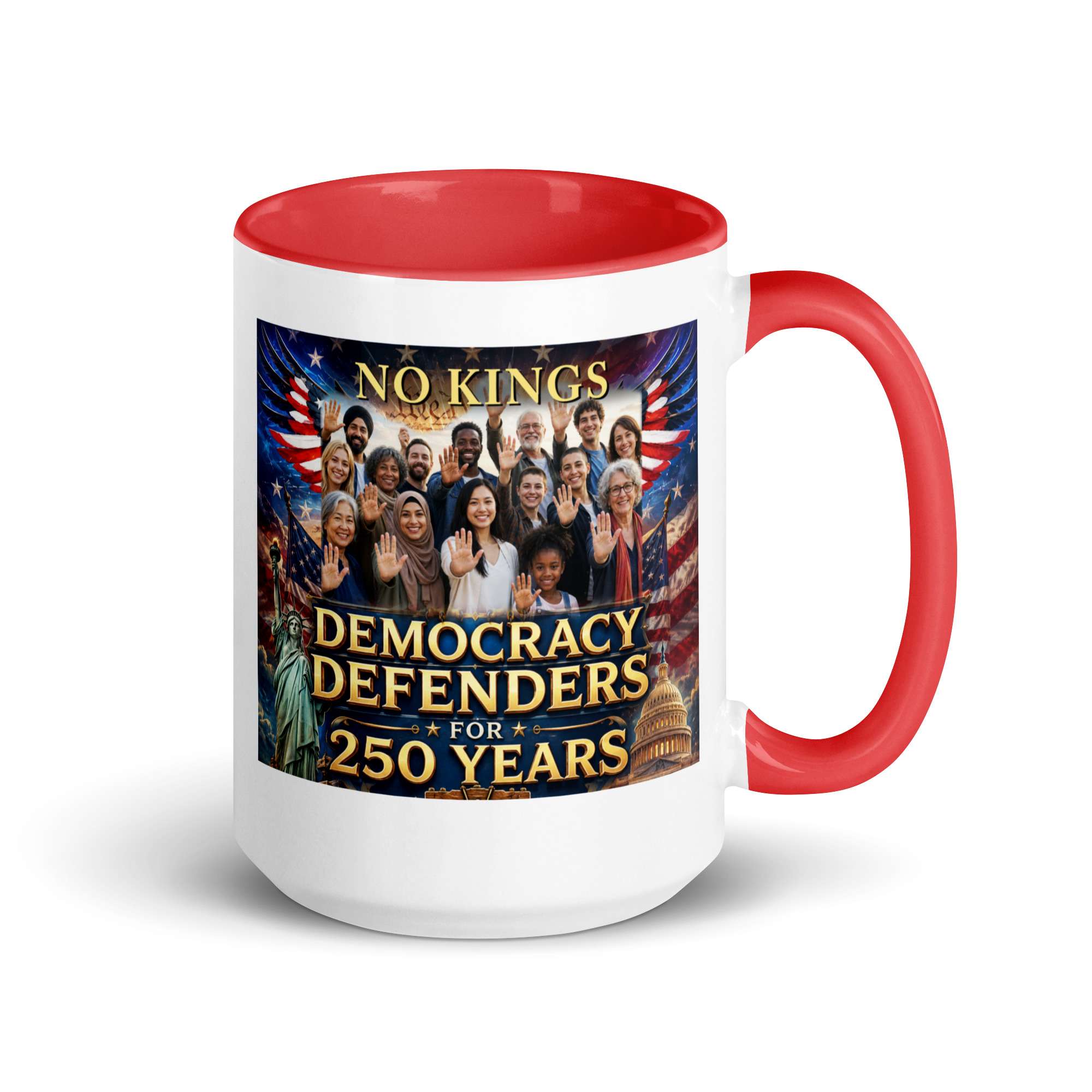 250 No Kings Mug with color inside 4 250 No Kings Mug with color inside - Image 4