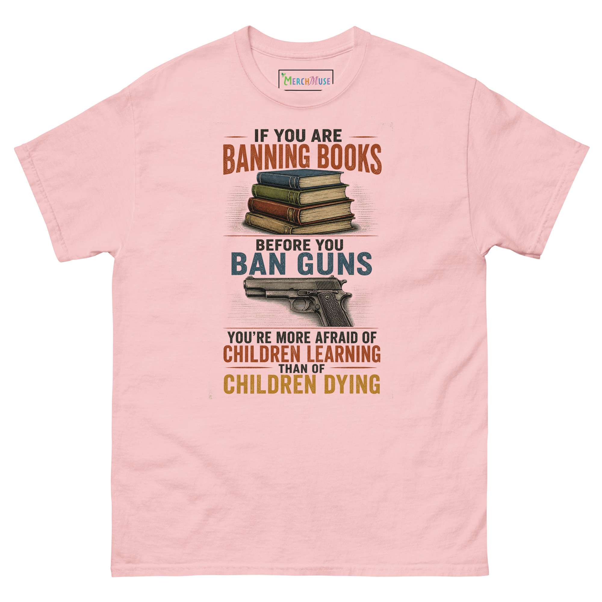 Books Over Guns T-shirt 5 Books Over Guns T-shirt - Image 5