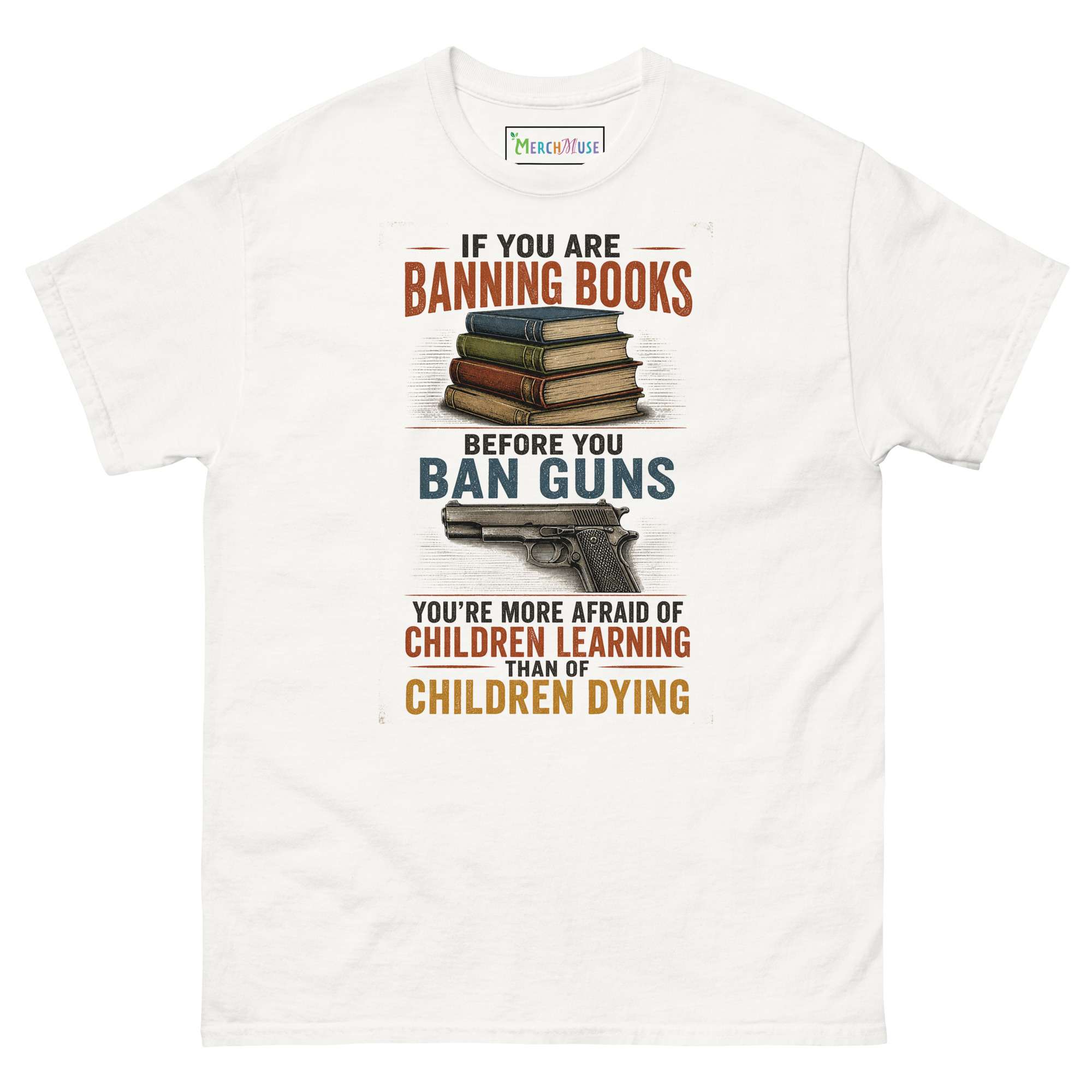 Books Over Guns T-shirt 6 Books Over Guns T-shirt - Image 6