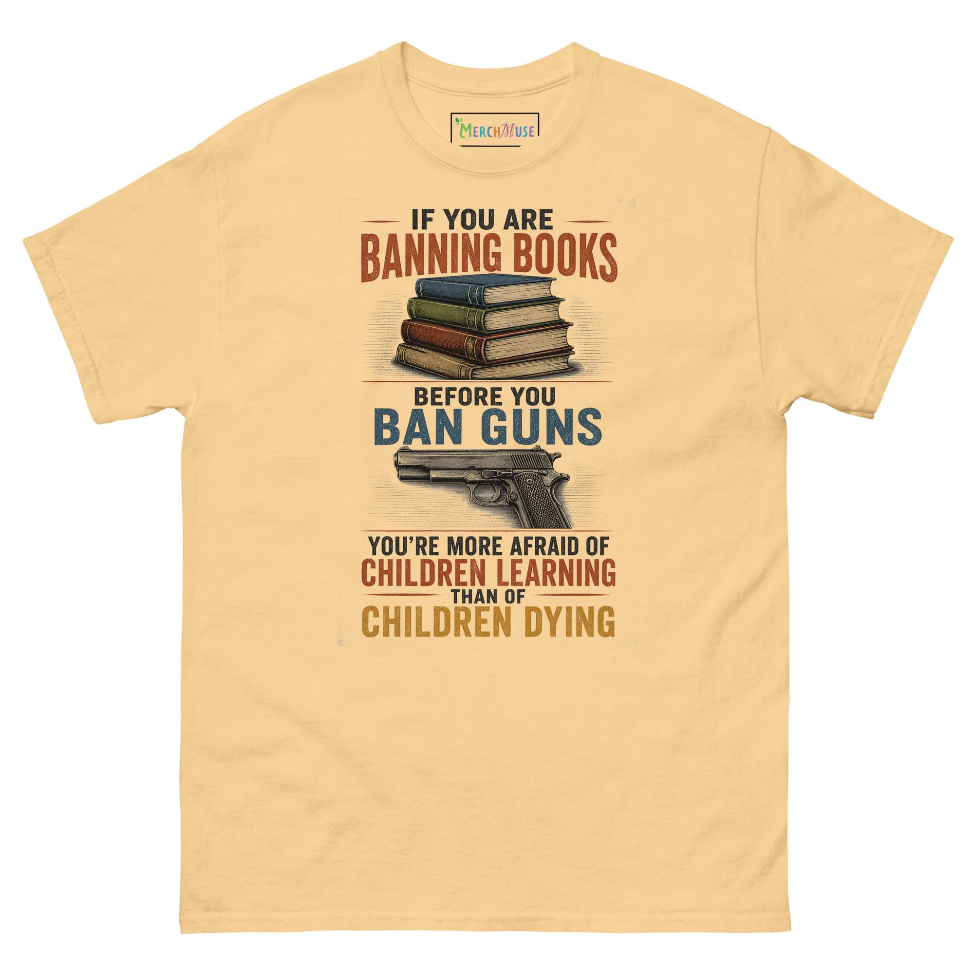 Books Over Guns T-shirt 4 Books Over Guns T-shirt - Image 4