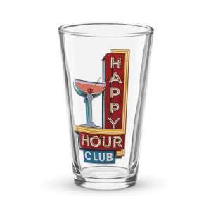 Happy Hour Pint Glass