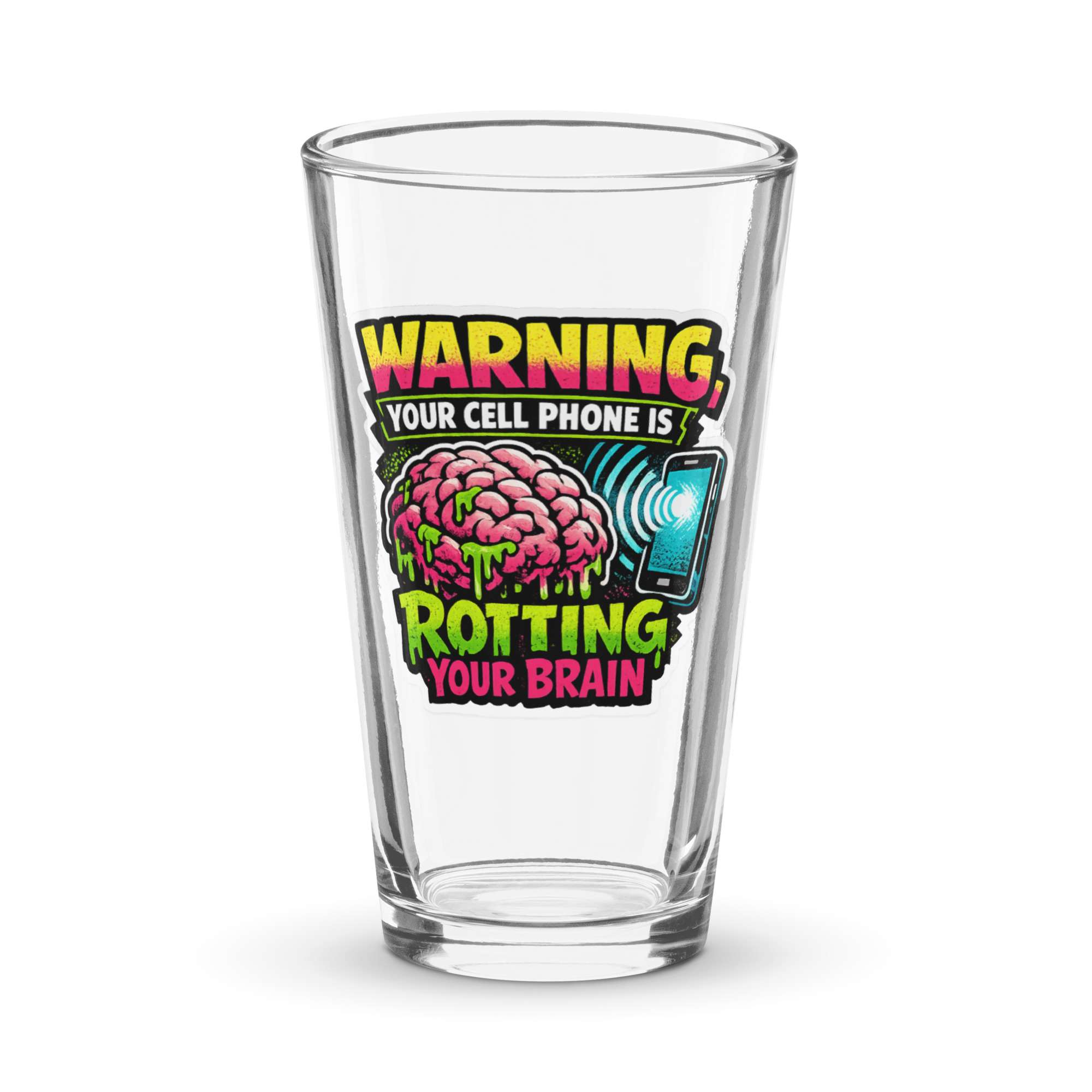 Rotting Brain Pint Glass 1 Rotting Brain Pint Glass